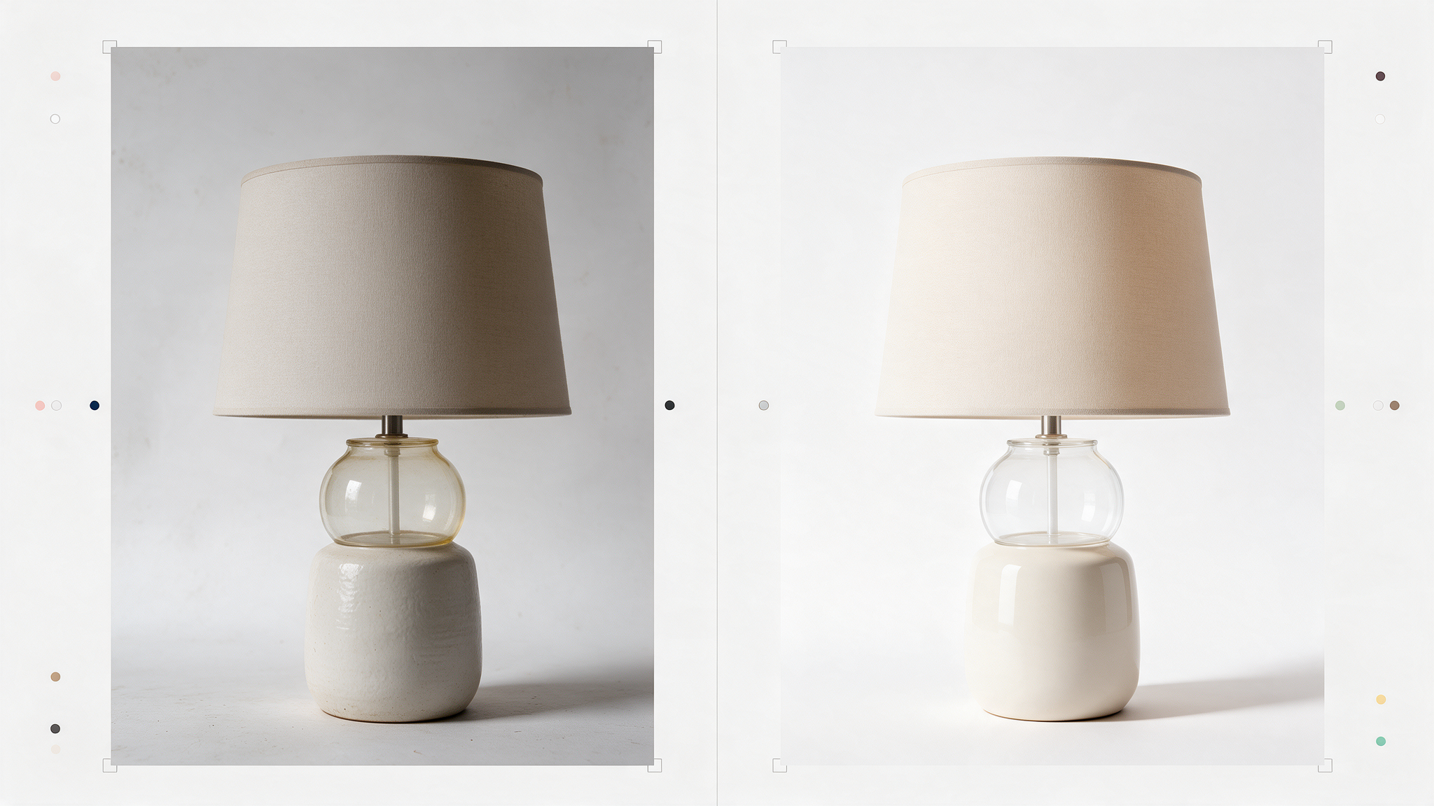 Amazon product images edited with clean white backgrounds and natural shadows