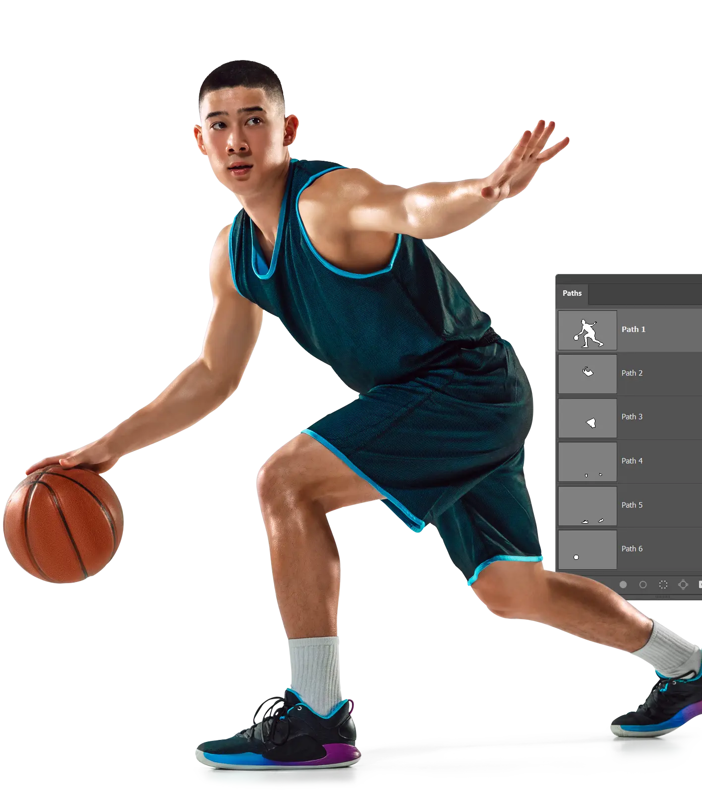 Professional multi clipping path service example