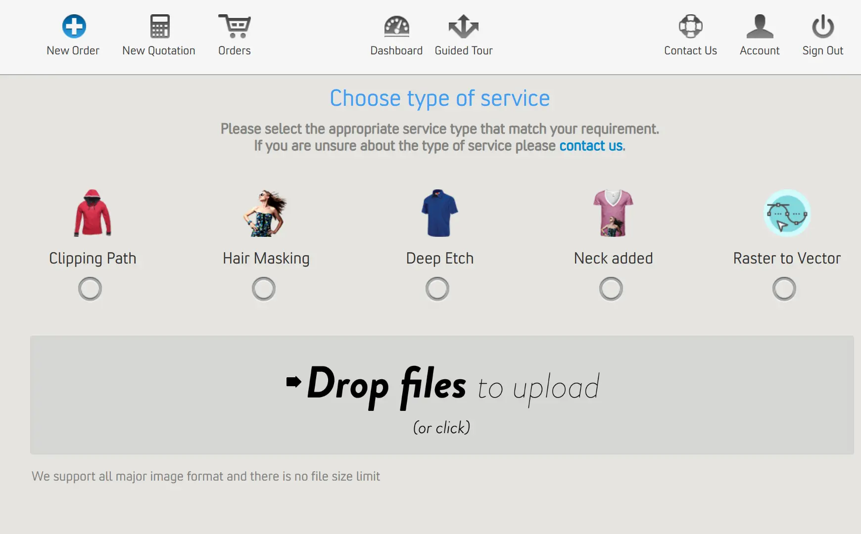 Clipping path and shadow sample images